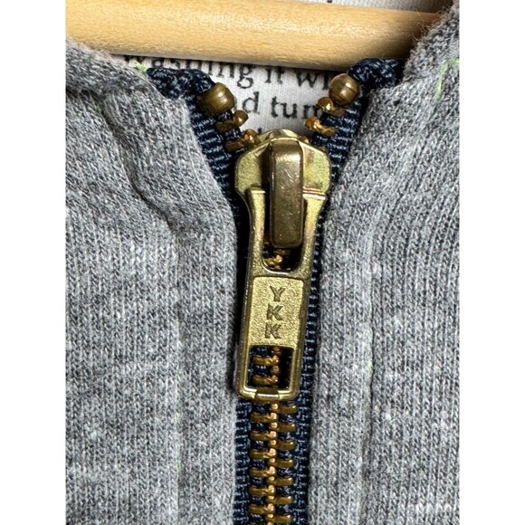 Aviator Nation Zip Up Hoodie Medium Gray Venice Ca Rainbow Logo Made in USA - Picture 8 of 13